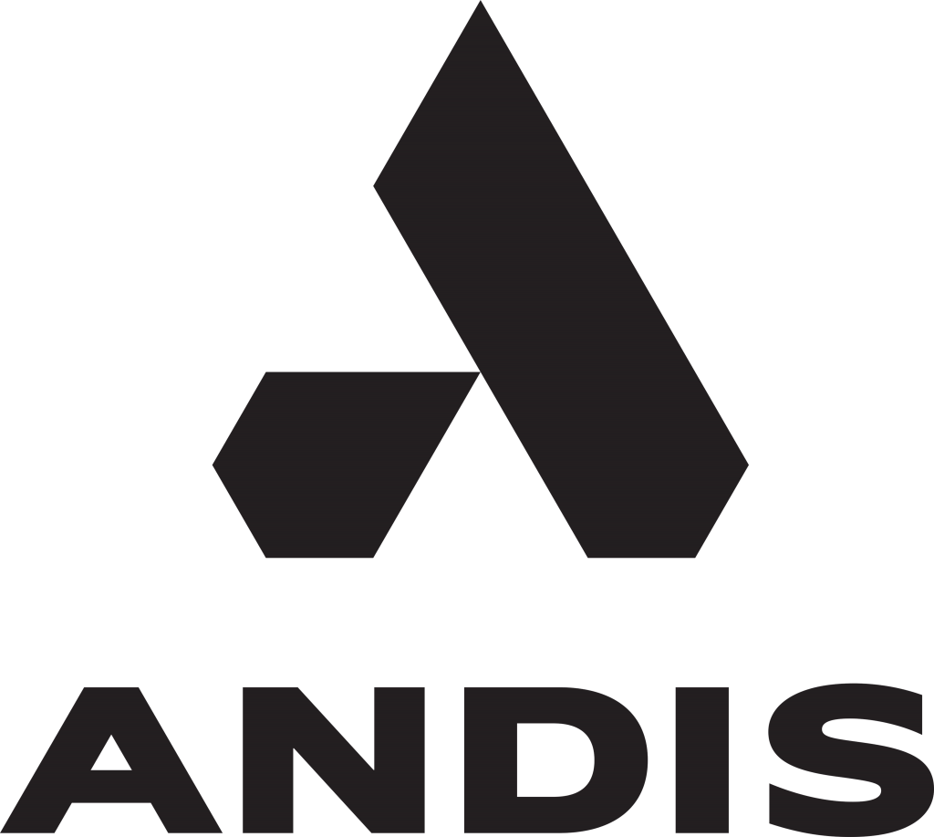 andis logo icon lockup black