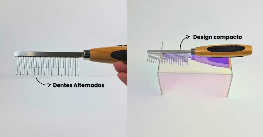 Pente Dentes Alternados Pelagem Dupla Cuidados Basicos